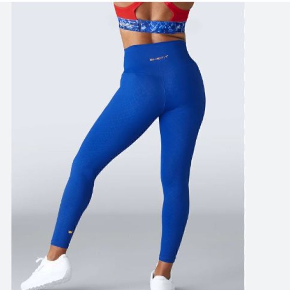 SHEFIT Women's Boss Leggings Blue (Size 5X Luxe) New